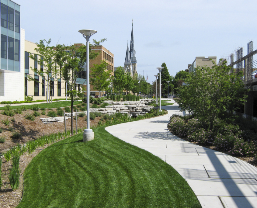 Grand Rapids, MI. Engineering Landscape Design Moore+Bruggink